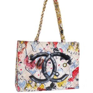 ISO Chanel Bag Jumbo Vintage Multicolor Pvc Tote